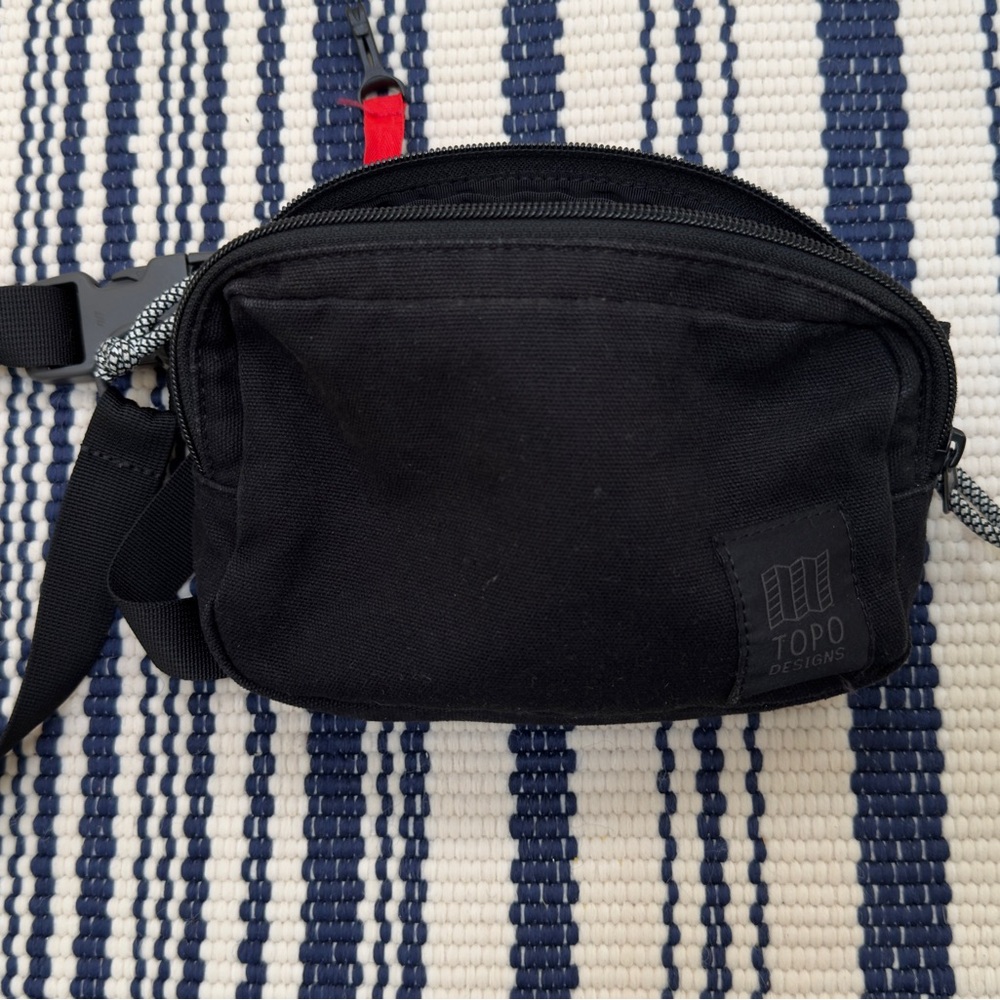 Topo Designs Black Ripstop Belt Bag